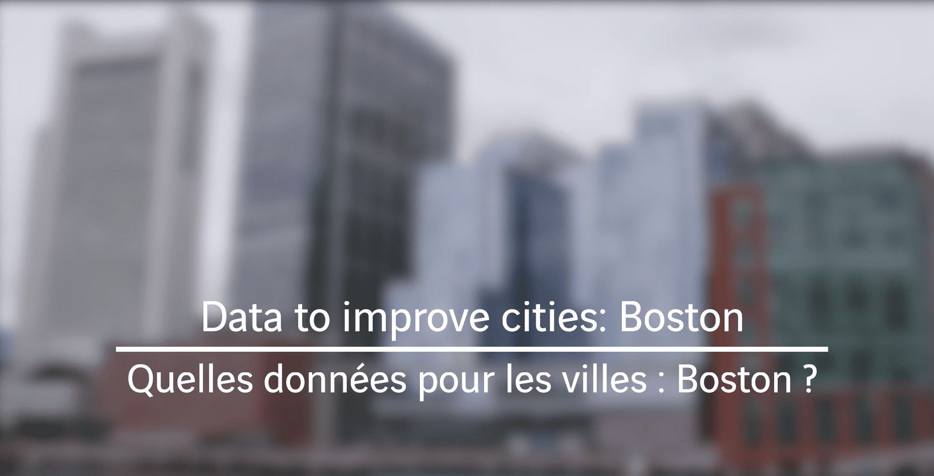 Boston : quelles données pour les villes ?