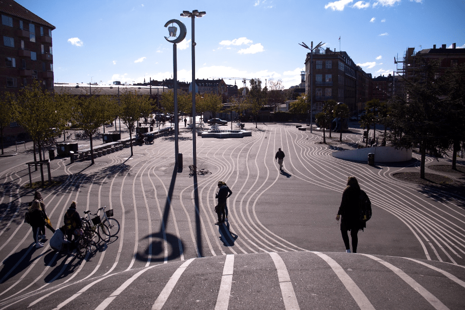 Le parc urbain linéaire Superkilen à Copenhague